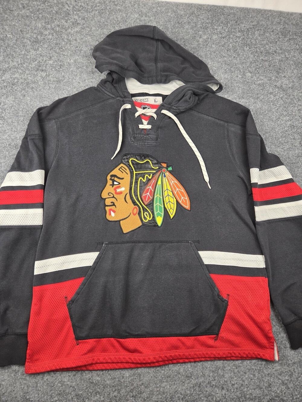 Chicago Blackhawks NHL Men's L Pullover Hoodie Hockey #1035